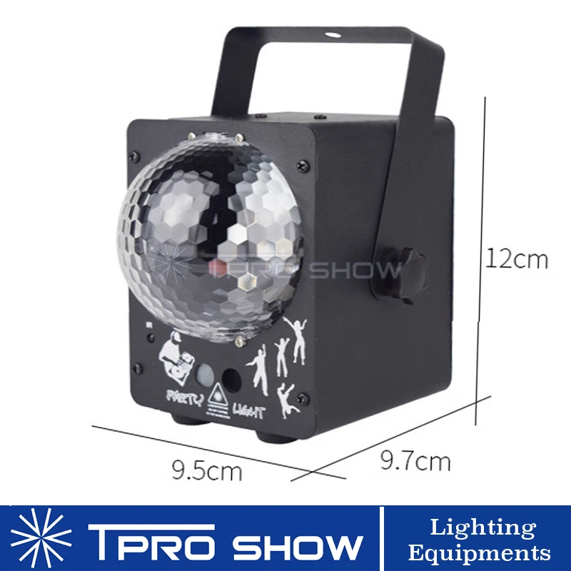 Мини лазерный луч Gobo проектор Красный Зеленый лазер DJ RGB LED магический диско шар 60