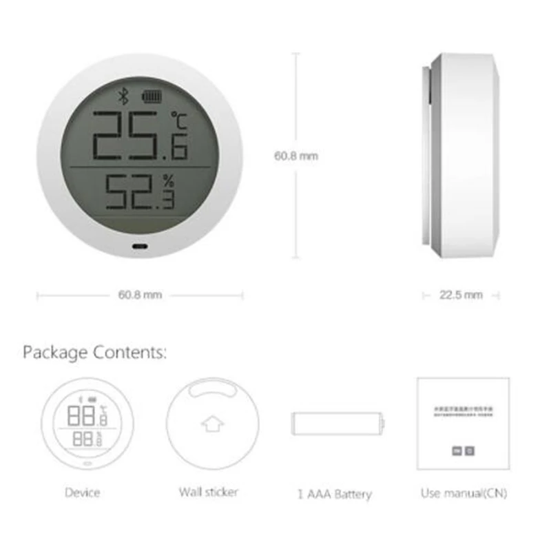 Новый Xiaomi Mijia умный Bluetooth датчик температуры и влажности цифровой термометр