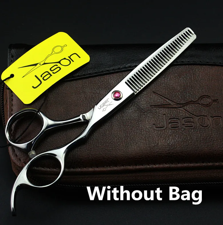 306#6 ''бренд Jason Высший сорт Парикмахерские ножницы JP 440C Профессиональные Парикмахерские ножницы для резки Thinning ножницы для волос - Цвет: One Thinning No Bag