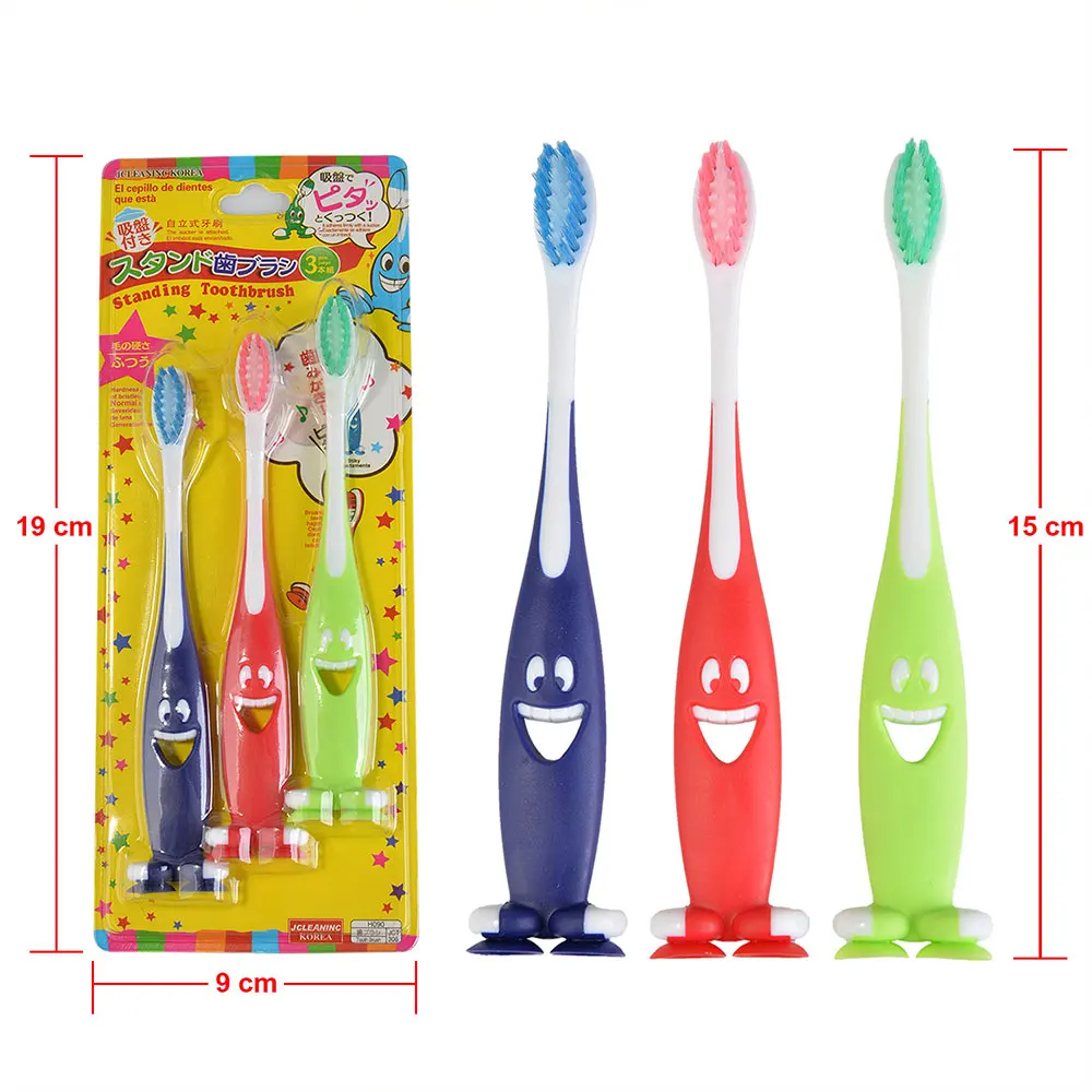 3 шт. детская ложка из мягкого с мягкой щетиной Зубная щётка для детские малышей