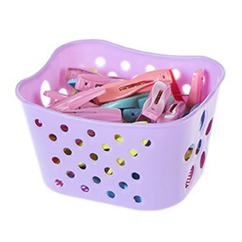 30pcs Multi-function Plastic Hanger Racks Clips And Storage Basket Clothes Clip With Underwear Socks Peg | Дом и сад