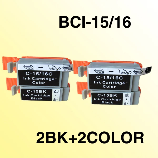 Совместимый чернильный картридж 4x BCI15 BCI16 для canon i70/i80/PIXMA iP90/PIXMA iP90V | Компьютеры и