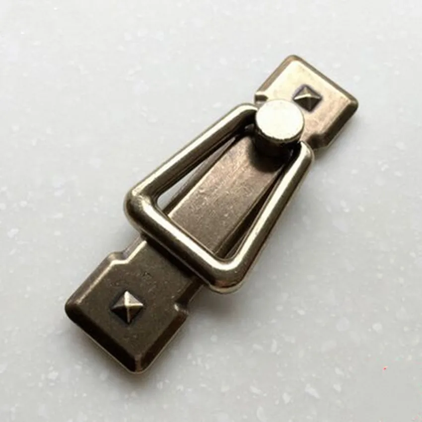 Ручки для мебели в ретро стиле Rustic бронзовые мебельные Квадратные Кольца ящиков