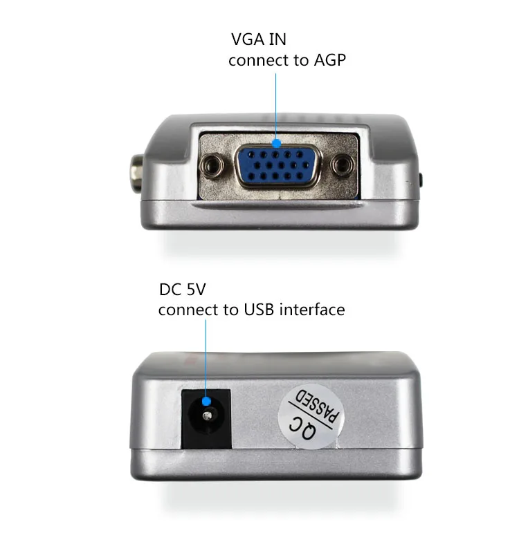 Горячая ноутбук ПК VGA к ТВ AV RCA композитный видео адаптер конвертер переключатель коробка поддержка S-video RGB NTSC/PAL компьютерный сигнал