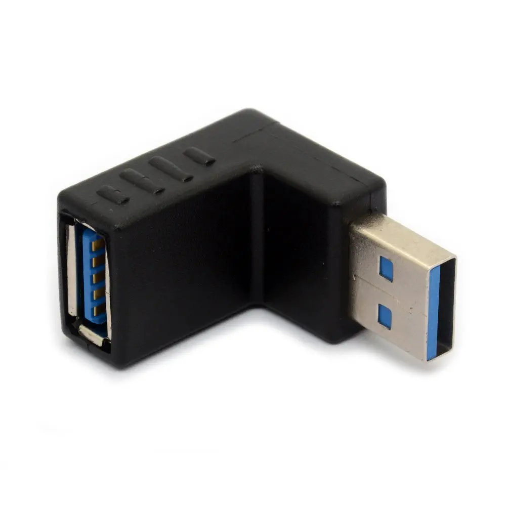 LBSC USB 3 0 адаптер 90 градусов правый угловой разъем удлинитель Соединительный 2 шт.
