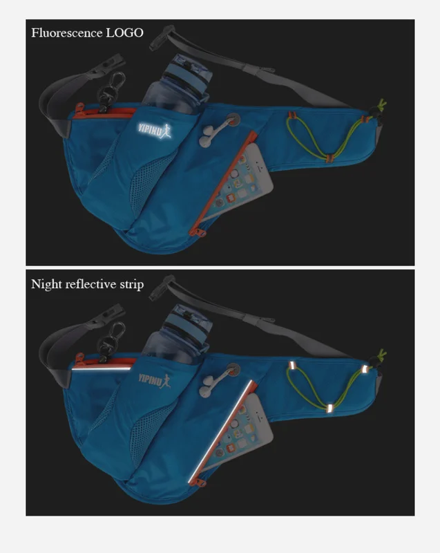 YIPINU водонепроницаемый нейлон Спортивная бутылка для воды поясная сумка mochila trail