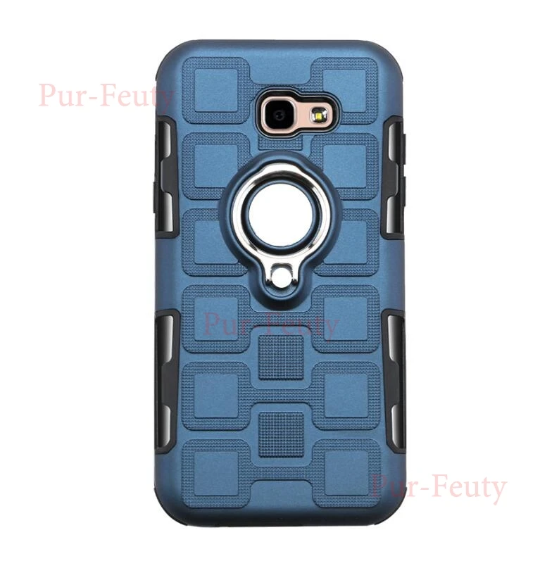 Royal Blue Чехол для Samsung Galaxy A5 SM-A520F/DS SM-A520 противоударный Роскошный рисунок кольцо-подставка ТПУ Жесткий чехол-накладка с рисунком Силиконовая накладка на заднюю панель с Чехлы для Galaxy A5 - Цвет: Royal Blue