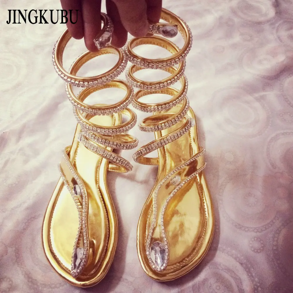 2016 новое поступление женские летние туфли со змеиным узором сандалии гладиаторы