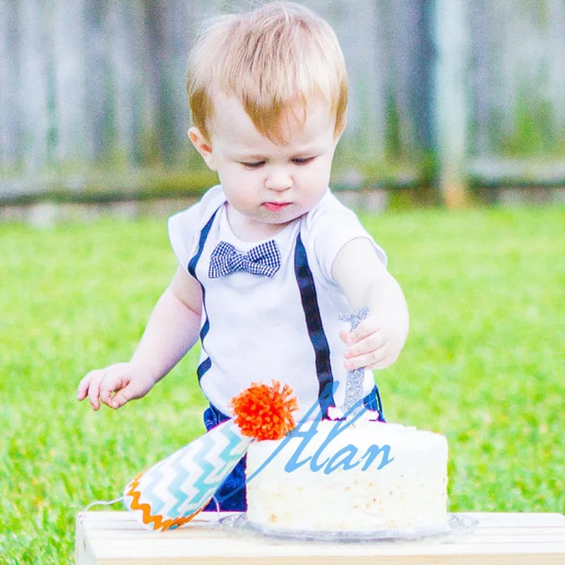 Glitter &quot1&quot Cake Topper - First Birthday in Silver or Gold Smash Birthda | Дом и сад