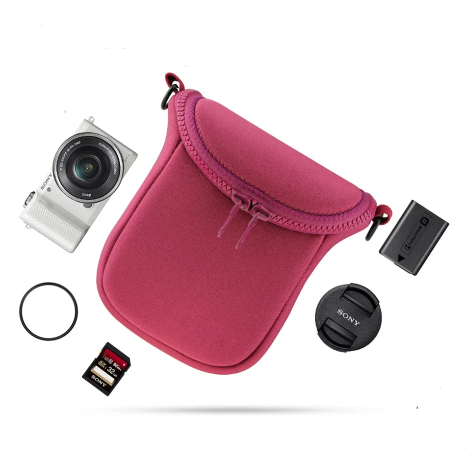 Мини сумка для видеокамеры Sony A5000 A6000 A5100 A6300 RX1R чехол телефона с ремнем ремешком