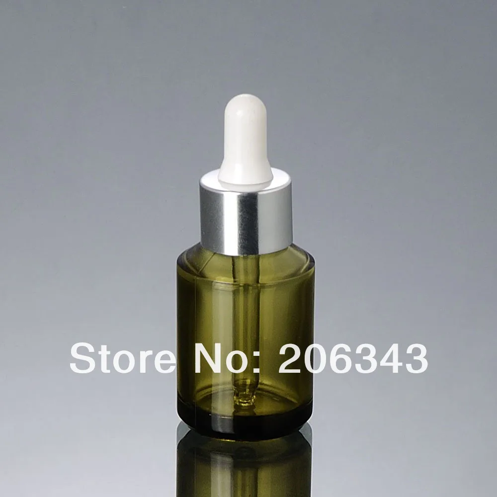 30 мл зеленая стеклянная бутылка с золотом/матовым серебром/блестящим