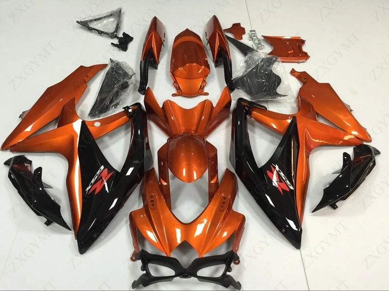 Корпус GSXR 600 2008 - 2010 K8 оранжевые черные обтекатели 750 09 10 Обтекатели GSX R 08 |
