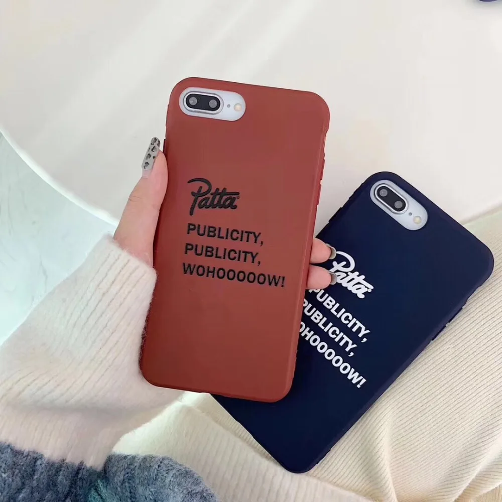 Tide модный голландский бренд Patta Мягкий силиконовый чехол для телефона iphone 6 6plus 7