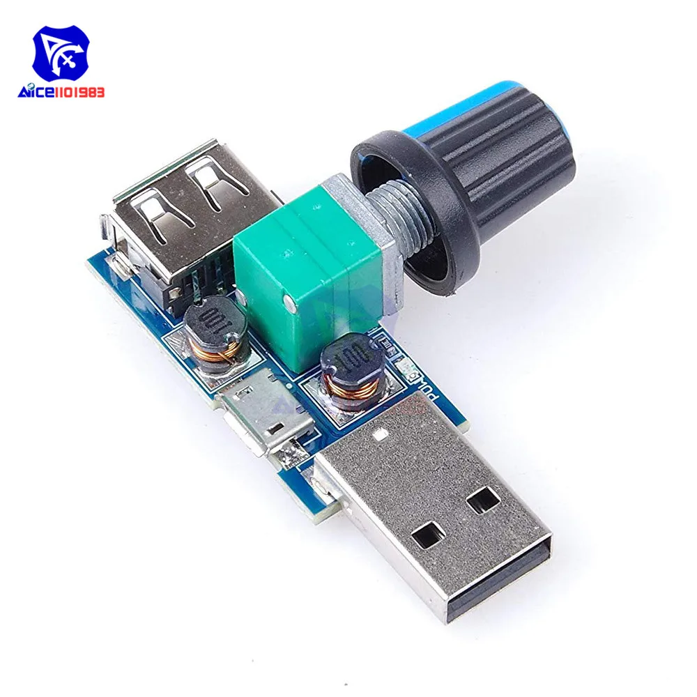 Diymore DC 4 12 В до 2 5 8 в Вт бесступенчатый контроллер скорости модуль вентилятора