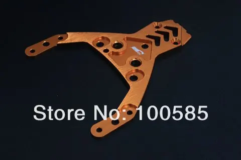 Бесплатная доставка Передняя верхняя пластина из сплава с ЧПУ (6 мм) оранжевая