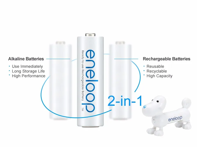 Panasonic Высокое качество 2000mAh AA предварительно заряженные аккумуляторы 2 шт./лот 1,2 V предварительно заряженные Ni-MH батареи