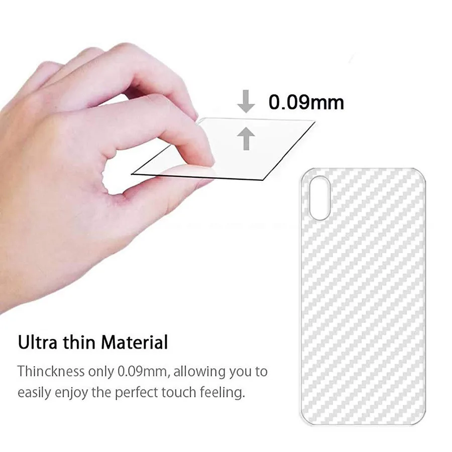 5 шт./лот защитная пленка для задней панели Xiaomi Pocophone F1 3D из углеродного волокна Mi