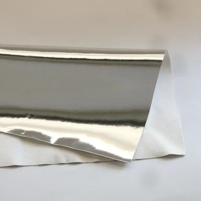 silver 1 шт., размер А4(21x29 см), зеркальная искусственная синтетическая кожа, ткань из искусственной кожи, искусственная кожа, аксессуары для рукоделия - Цвет: silver