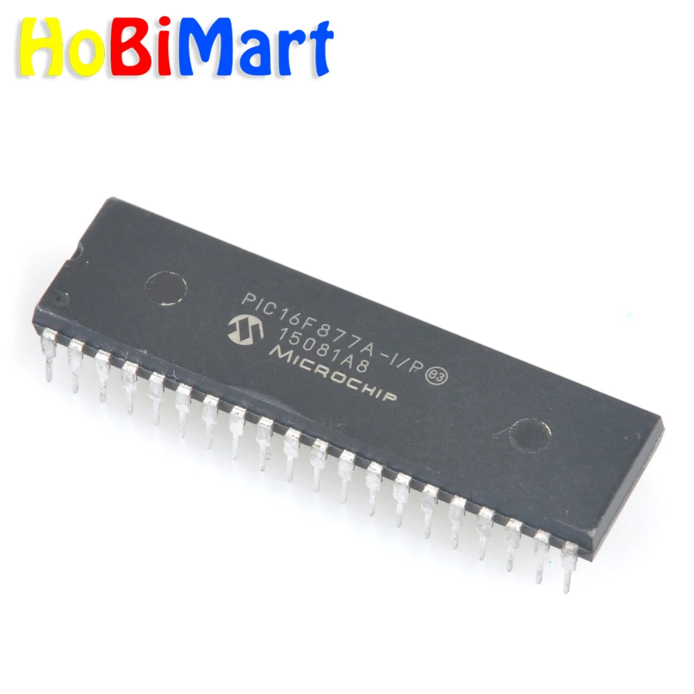 HoBiMart 1 шт. IC PIC 16F877A PIC16F877A I/P и DIP40 PIC16F877 микроконтроллер # D015 a|pic 16f877a|microcontroller