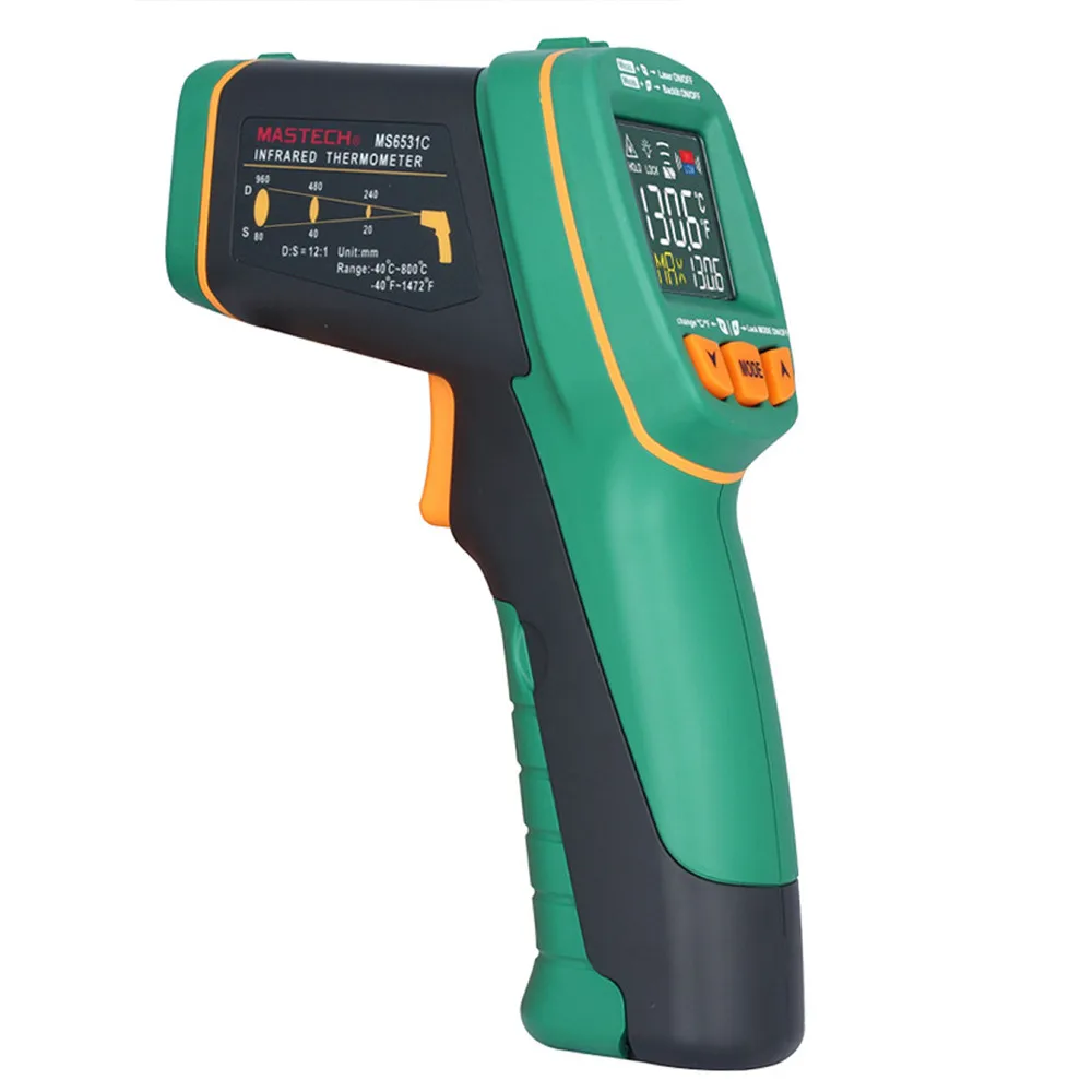 MASTECH MS6531C ручной Бесконтактный инфракрасный термометр точечный температурный