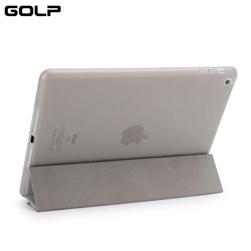 Чехол для iPad 9,7, GOLP искусственная кожа Magentic Smart чехол мягкая Вернуться ТПУ Защитный чехол для iPad крышки A1822 A1823 чехол на айпад 5 6