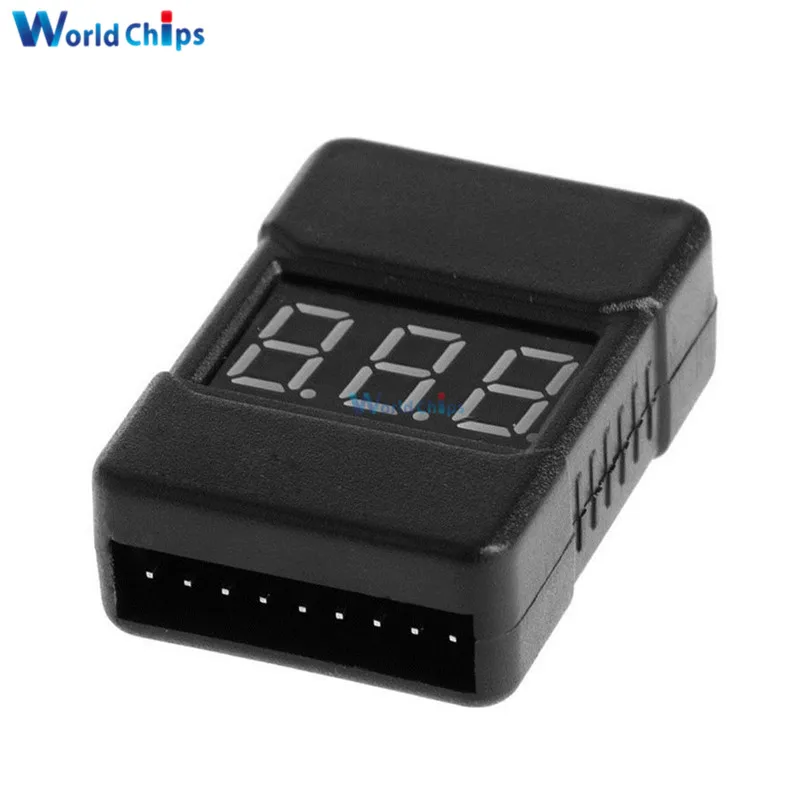 BX100 1-8S Lipo литий-ионная батарея тестер напряжения монитор низкого напряжения Звуковой сигнал с двумя динамиками