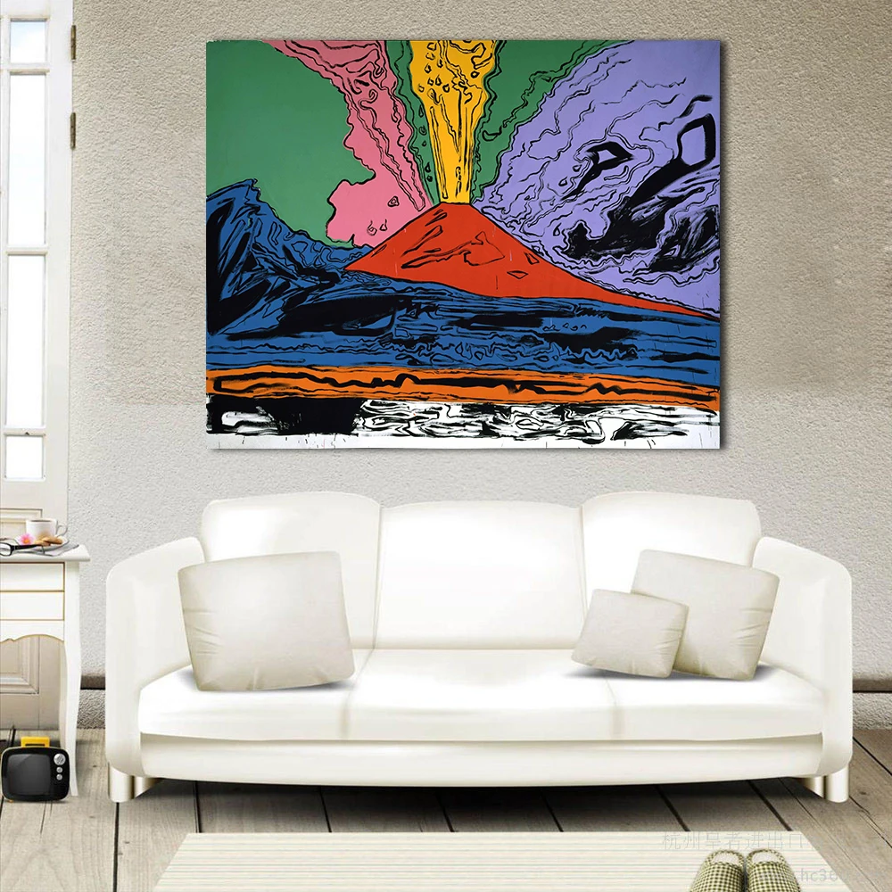JQHYART картина маслом для домашнего декора ANDY WARHOL Vesuvius настенные картины гостиной