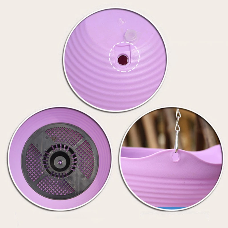 Балкон в горшке смолы пластиковый горшок висячая раковина с подвесной цепочкой +