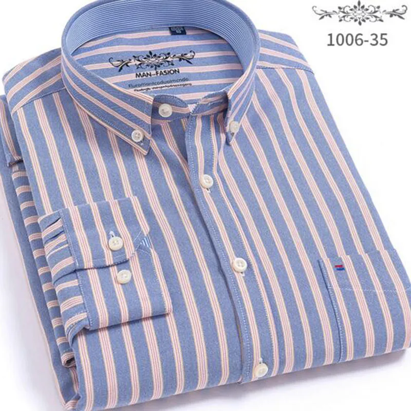 Мужские повседневные рубашки с длинным рукавом и отложным воротником Camisa