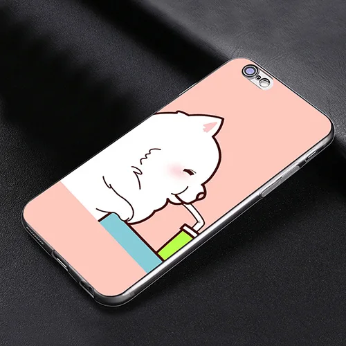Мультфильм милый кот собака печать чехол для Iphone 5 6 7 Plus | Мобильные телефоны и