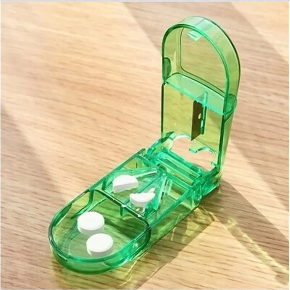 Разделенный набор резцов для таблеток с лезвием портативный Семейный