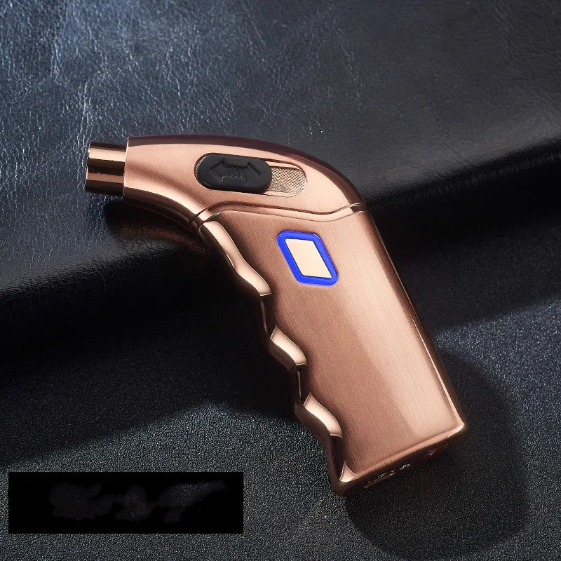 Новые Креативные ветрозащитные usb зарядка двойные дуговые зажигалки импульсные Плазменные сигареты, сигары, табак бумажный жгут для зажигания трубки гаджеты для мужчин