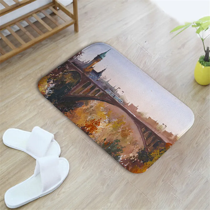 Добро пожаловать коврик для входной двери волшебный Забавный дома впитывающий