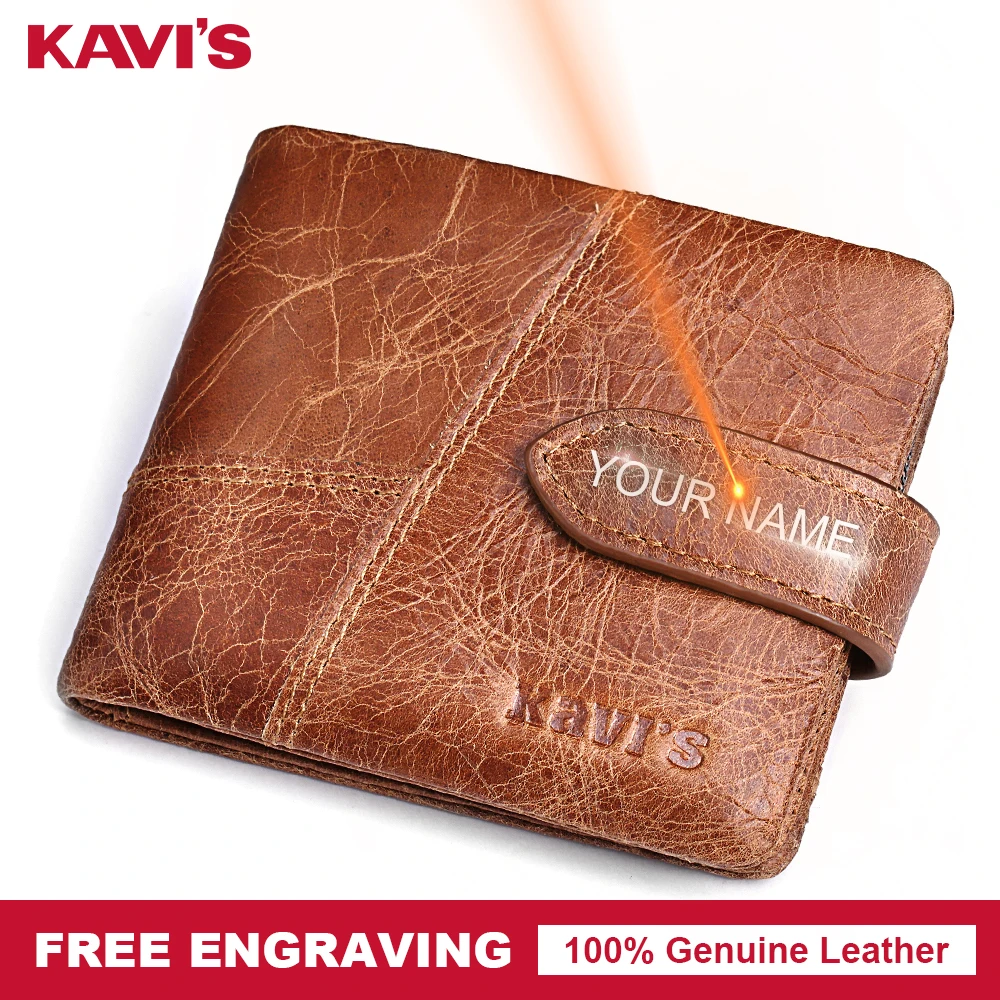 Мужской кошелек из натуральной кожи с бесплатной гравировкой|Мужские кошельки| |