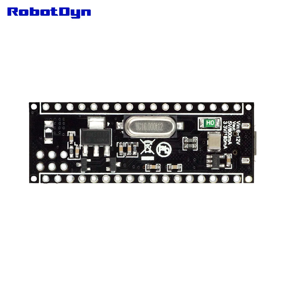 Micro ATmega32U4 (5 В 16 мГц). Контакты распаян. Совместимость с Arduino и Leonardo|micro atmega32u4|arduino micro - Фото №1