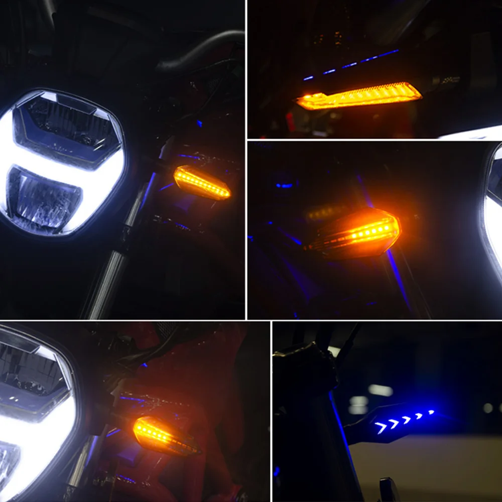 Указатели поворота LEEPEE для мотоцикла светодиодсветодиодный лампа с потоковой