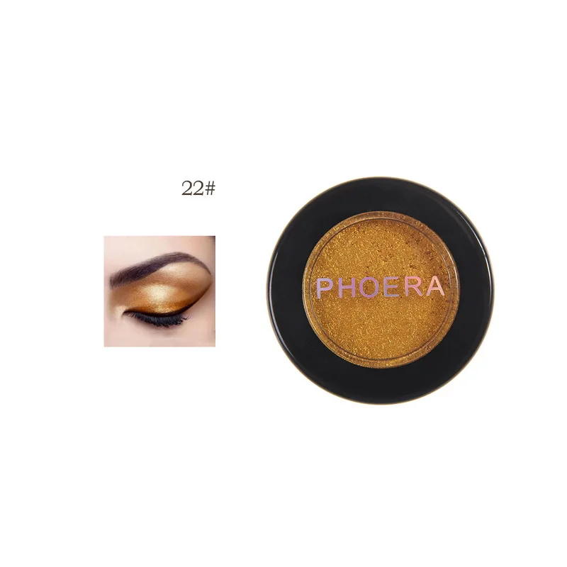 PHOERA, 24 цвета, тени для век, макияж, мерцающие, блестящие, вечерние, косметика, Алмазный кристалл, металлик, тени для век, для женщин, блестящие тени для век