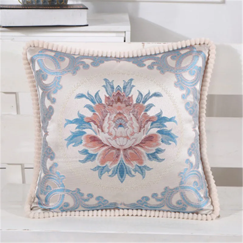 

Luxury Cushion Cover Flower Pillow Cover Case Embroidery Home Decorative Sofa Chair Seat Car Cotton Designer throw MA23