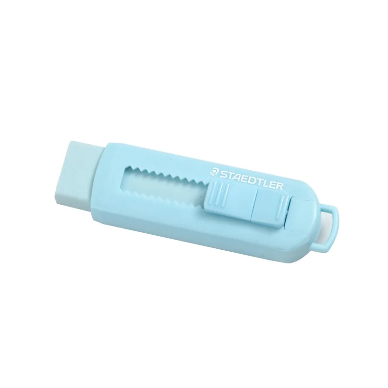 Pastel Blue Staedtler ластики на толстой резиновой подошве 8 цветов Многоразовые Ластики для карандашей 525 PS1 школьные канцелярские принадлежности студенческие дети маленький подарок - Цвет: Pastel Blue