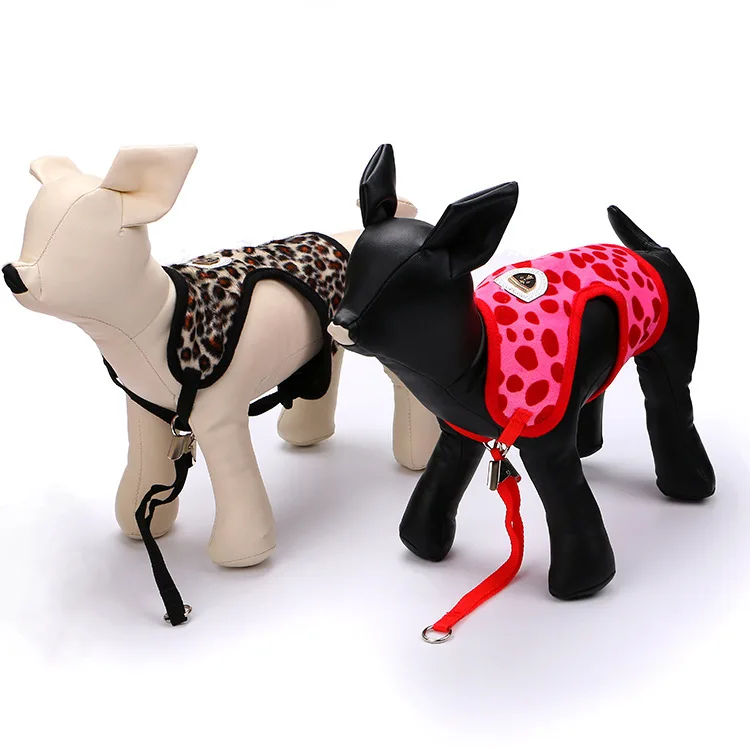 Модный леопардовый узор поводок для кошек собак дышащая сетчатая ткань