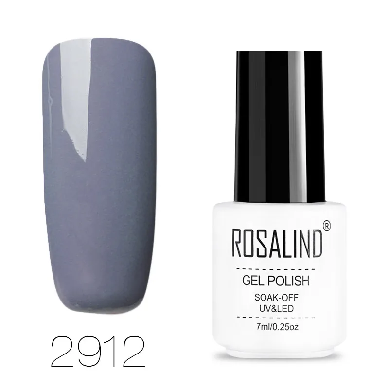 ROSALIND дизайн ногтей гель Лаки лак замочить от 7 мл белая бутылка Vernis Полупостоянный Набор Маникюр УФ-гель для ногтей - Цвет: 2912