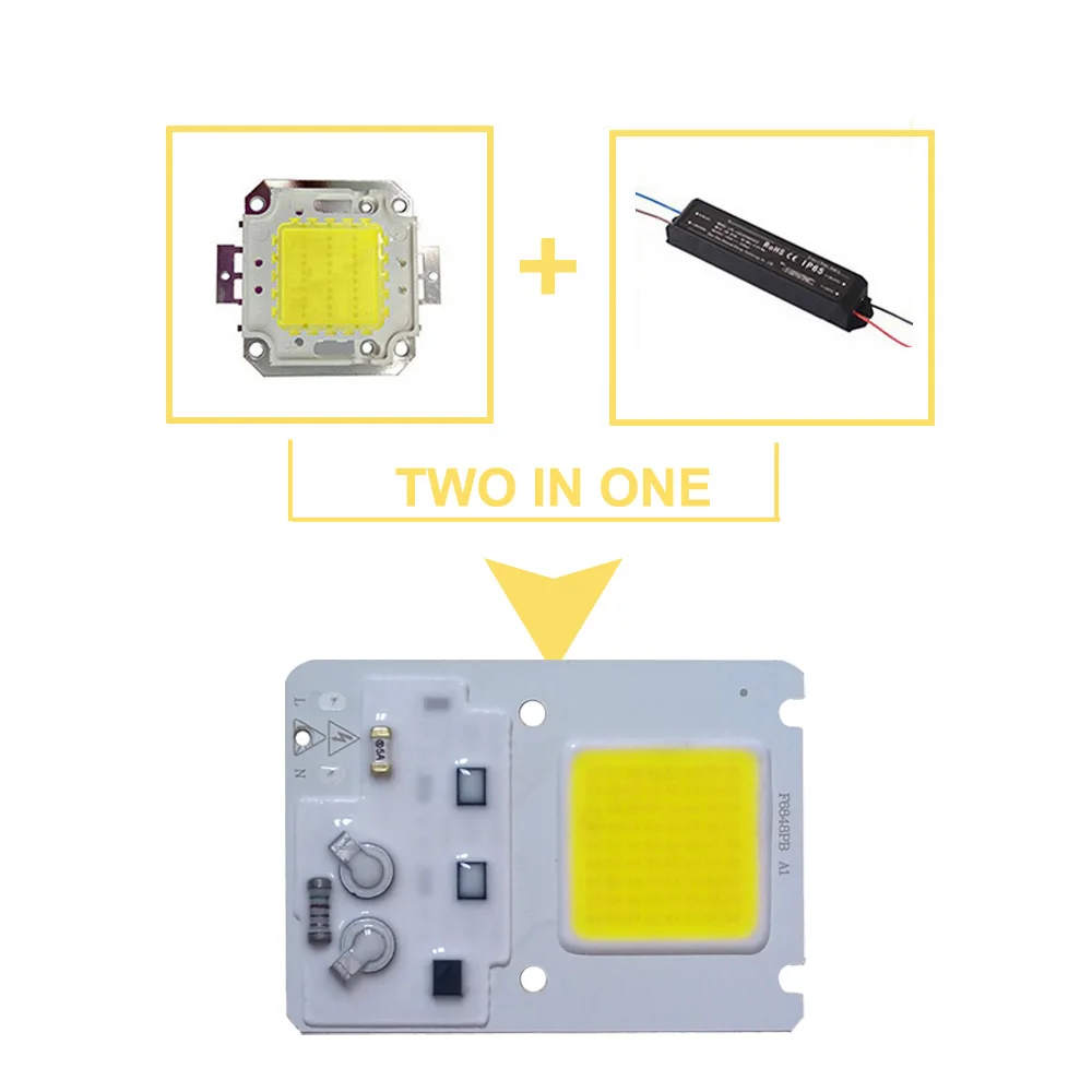 5 шт./лот Smart IC высокомощный светодиодный чип cob для проекторов 20 Вт 30 50 220 В DIY