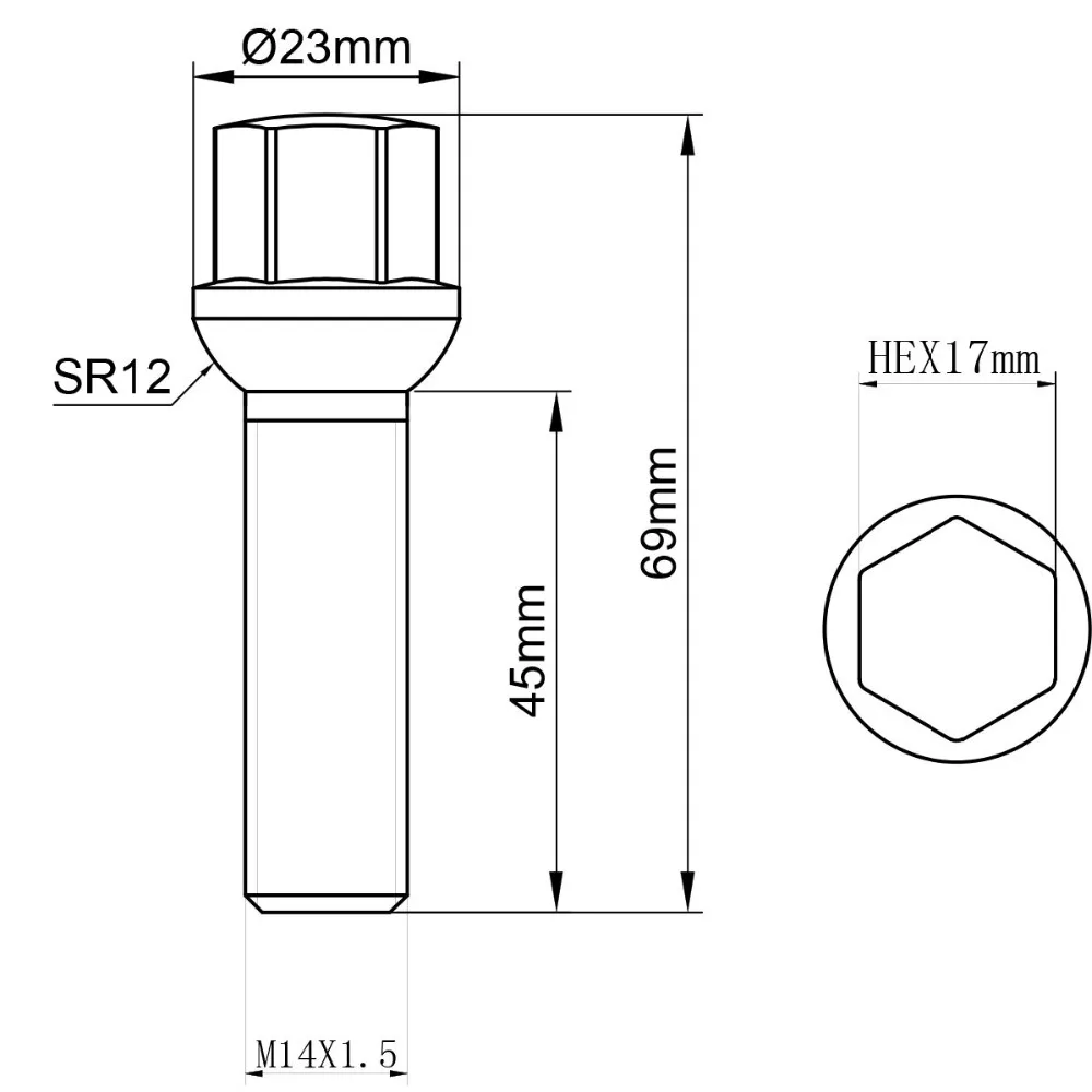KSP hubцентробежные колесные прокладки 5x100 и 5x112 шаг резьбы M14x1.5 отверстие ступицы 57 1