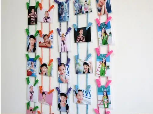 

MULTI color 25mm Mini Wooden Clips For Photo Clips Clothespin Craft Decoration Clips Pegs 50PCS