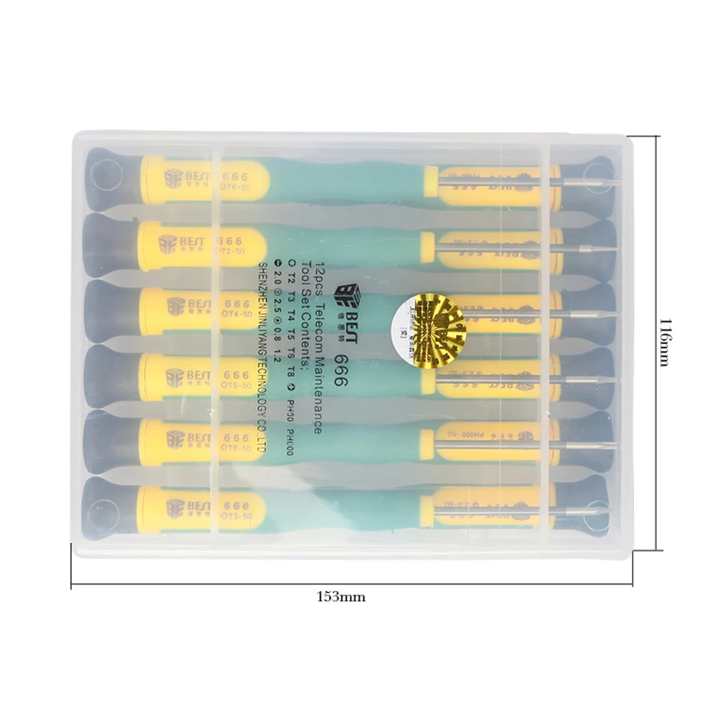 BST-666 Precision 12 in 1 Screwdriver Set Mobile Phone PC Tablet Disassemble Repair Kit Phillips Torx Screw Drivers | Инструменты
