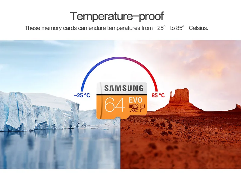 SAMSUNG карта памяти Micro SD, карта памяти, 64 ГБ 128 ГБ SDXC Max 100 МБ/с. EVO емкостью 64 Гб 128 Гб класс 10 TF карты U3 флеш-карта