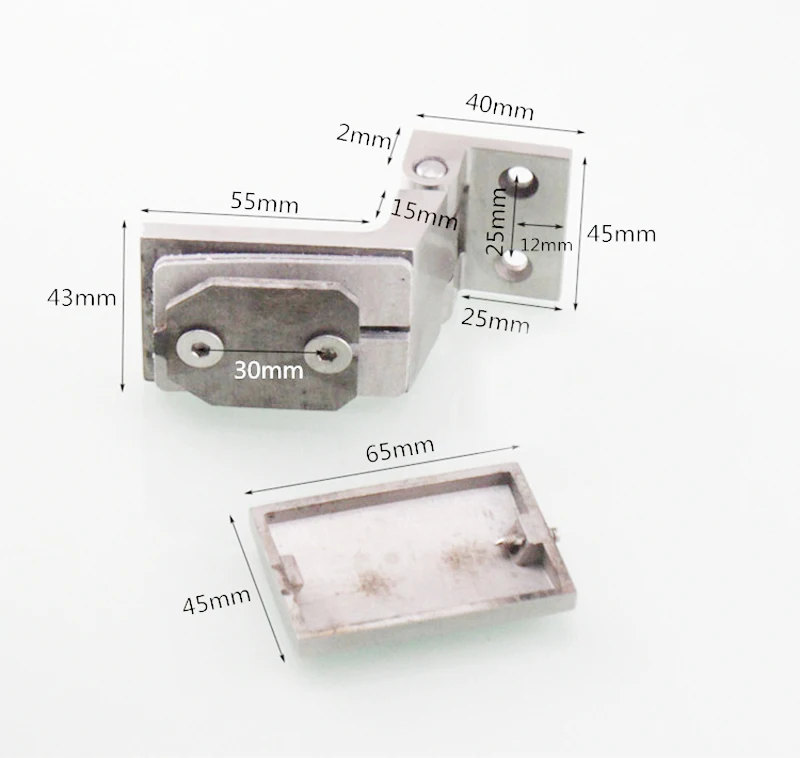 Однотонная стеклянная дверь из нержавеющей стали 304 зажим для ванной комнаты