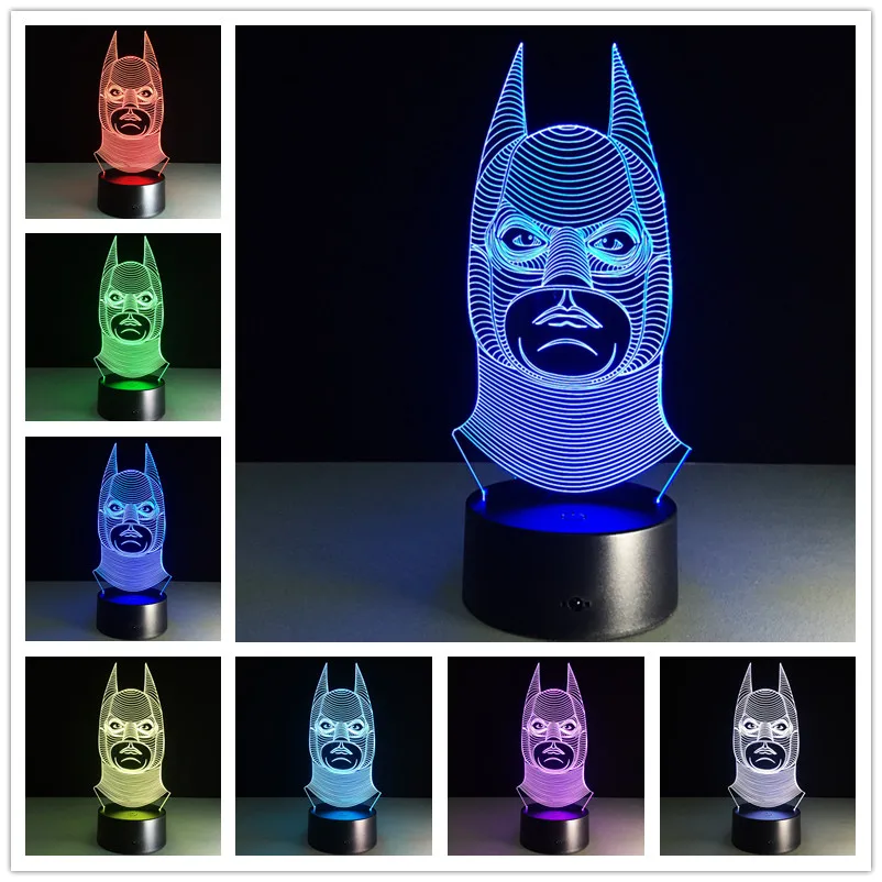 Уникальный светильник ing Effect креативный оптический Иллюзия 3D Визуальный