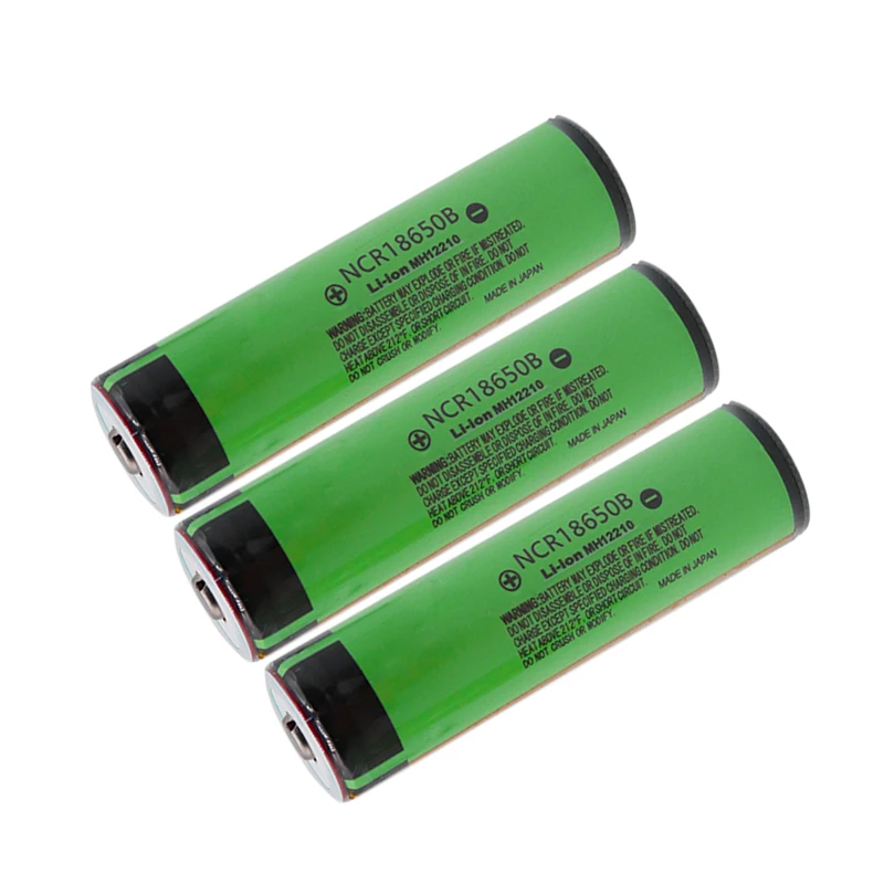 100% NCR18650B 3 7 V 18650 аккумулятор 3400mAh литий ионный для фонарика с защитой