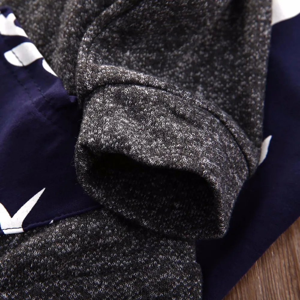 Oklady Toddler Infant Baby Boys Deer Long Sleeve Hoodie Tops Sweatsuit Pants Outfit Set |